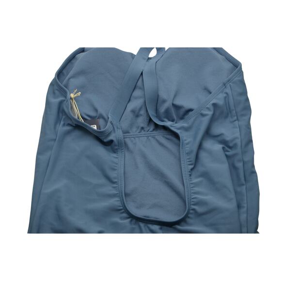 Reebok Women's High Neck Athletic One Piece Swimsuit in Slate Blue - Picture 5 of 6